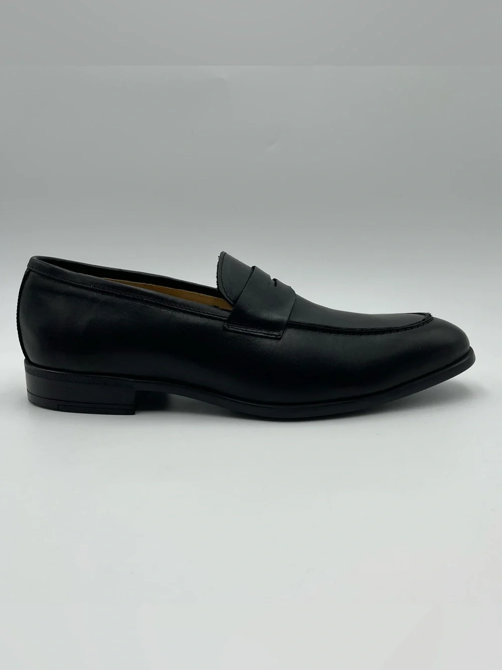 Bruno Magli Men SZ 11 Black Leather Ricci Penny Loafer Shoes -MSRP $395
